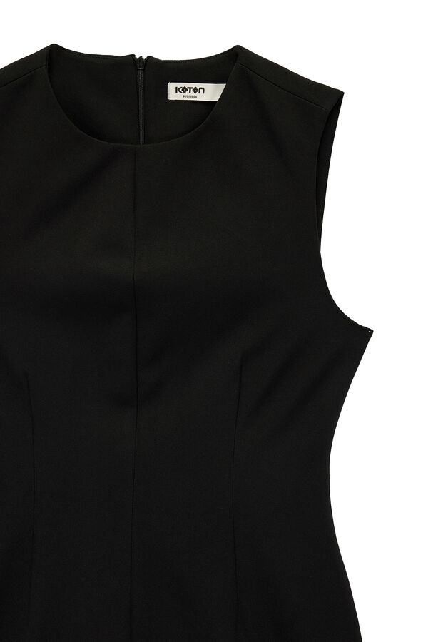 Koton Vestido mini sem mangas preto