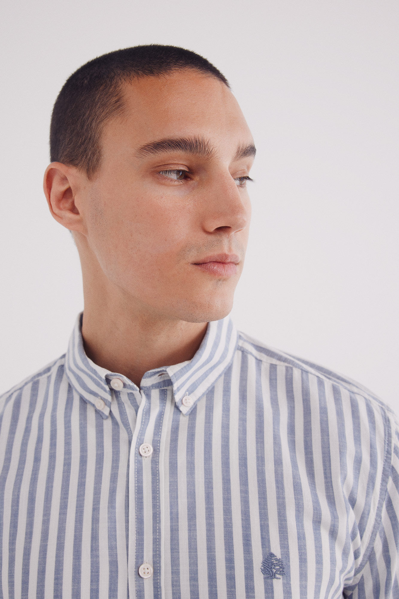 Springfield Camisa riscas de algod&atilde;o