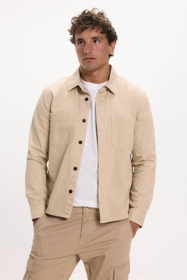 Only & Sons Sobrecamisa manga cinzento