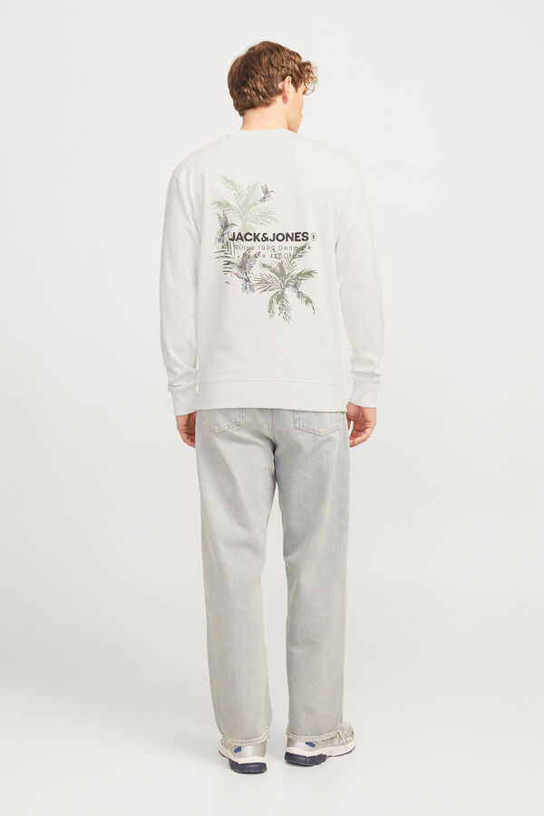 Jack & Jones Sudadera est&aacute;ndar fit blanco