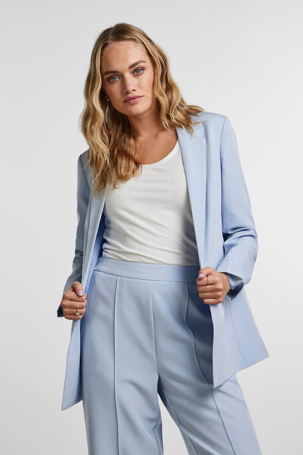 Pieces Blazer básica azul