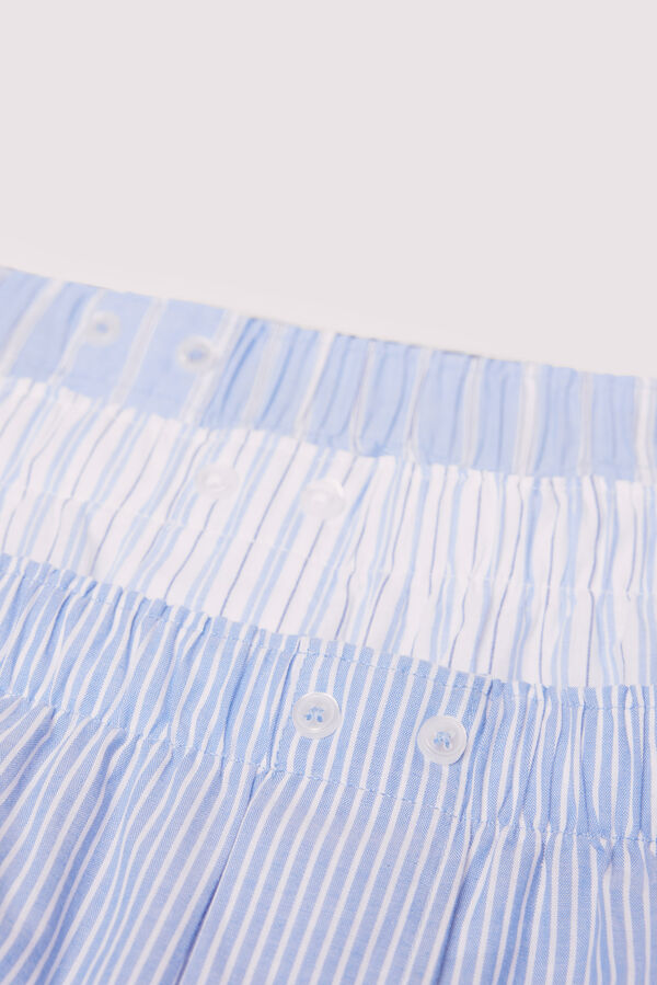 Springfield Pack 3 boxers rayas azul