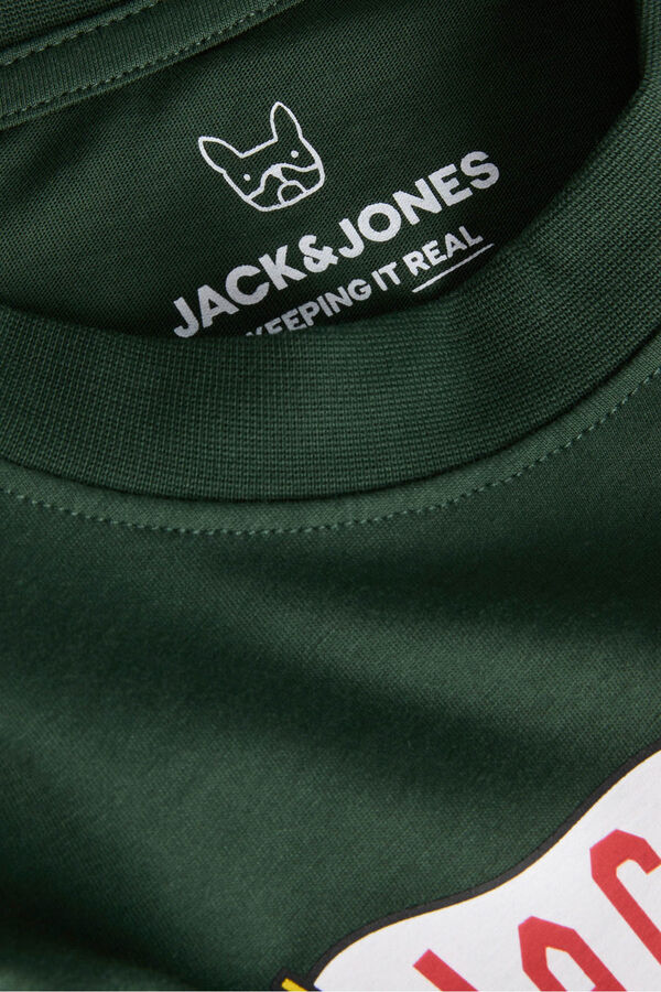 Jack & Jones Junior Camiseta com estampado e mangas curtas verde