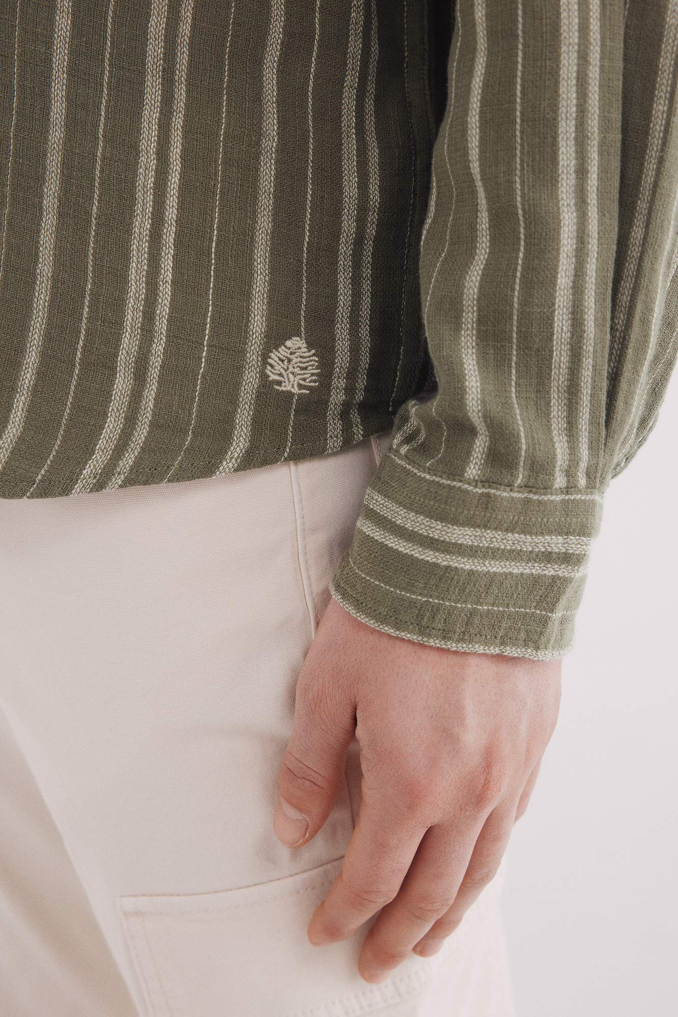 Springfield Camisa riscas r&uacute;stica