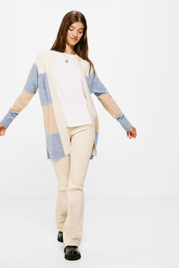 Springfield Cardigan Comprido Aberto azul