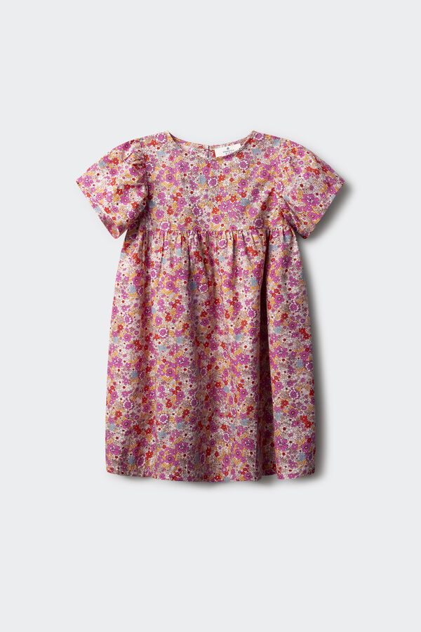 Springfield Kids Vestido flores menina rosa