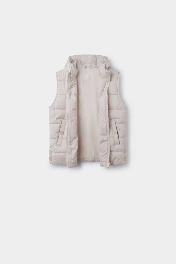 Springfield Kids Colete acolchoado capuz menina cru