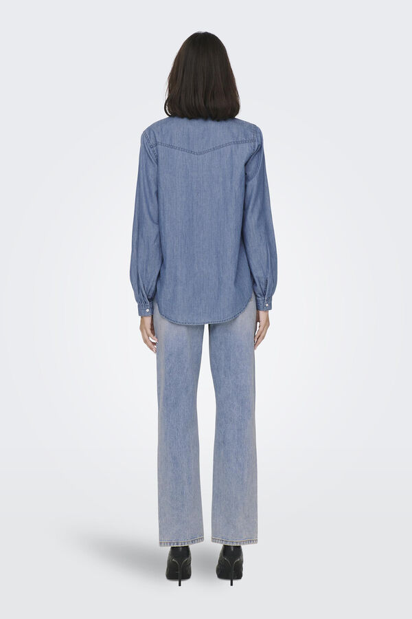 JDY Camisa denim azul