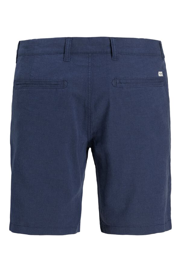 Jack & Jones Bermuda chino regular fit em linho azul