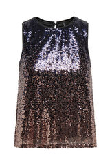 Only Top fiesta de lentejuelas negro