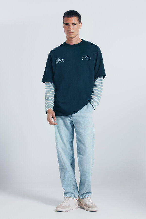 Springfield Camiseta win win azul