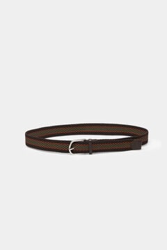 Springfield Cinturón trenzado stripes marrón oscuro