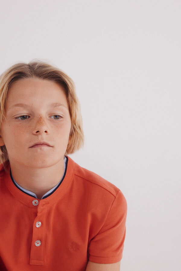 Springfield Kids Polo gola mao menino borgonha