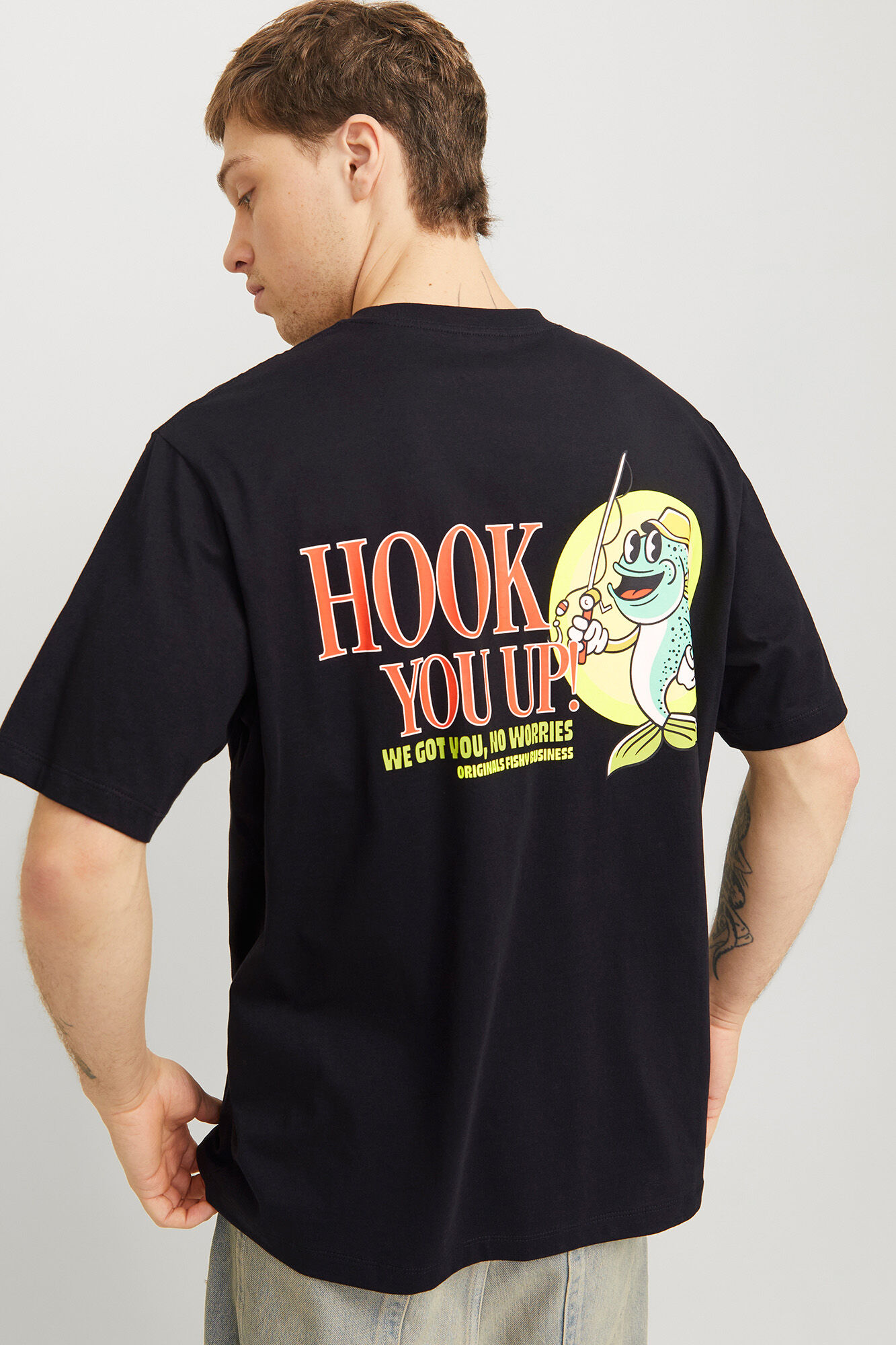 Jack & Jones Camiseta de manga curta com ajuste solto