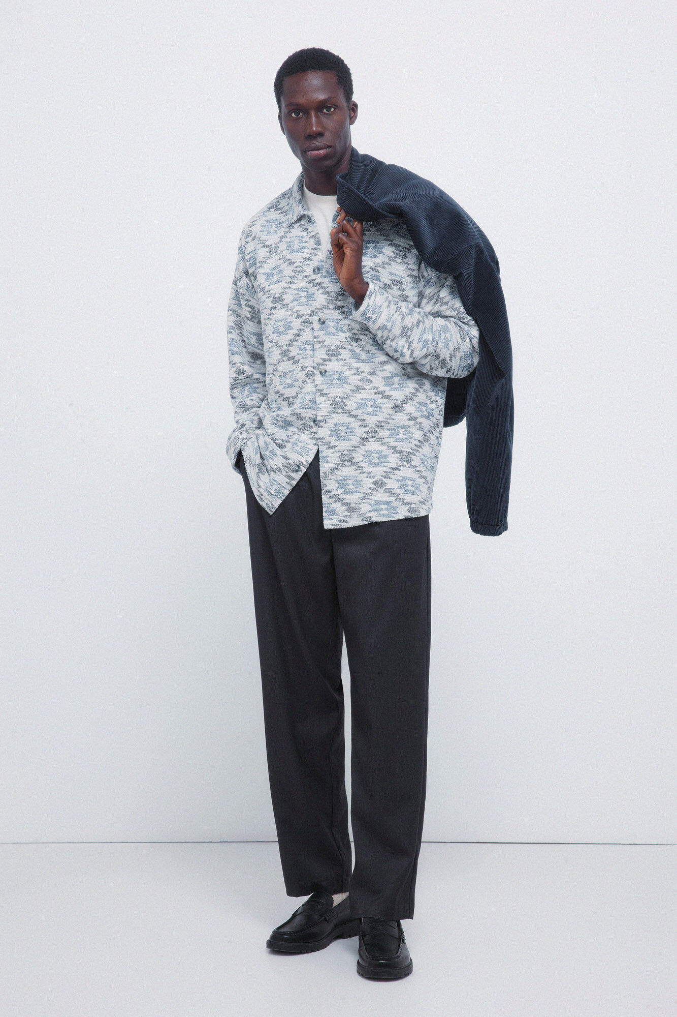 Springfield Camisa jacquard &eacute;tnica