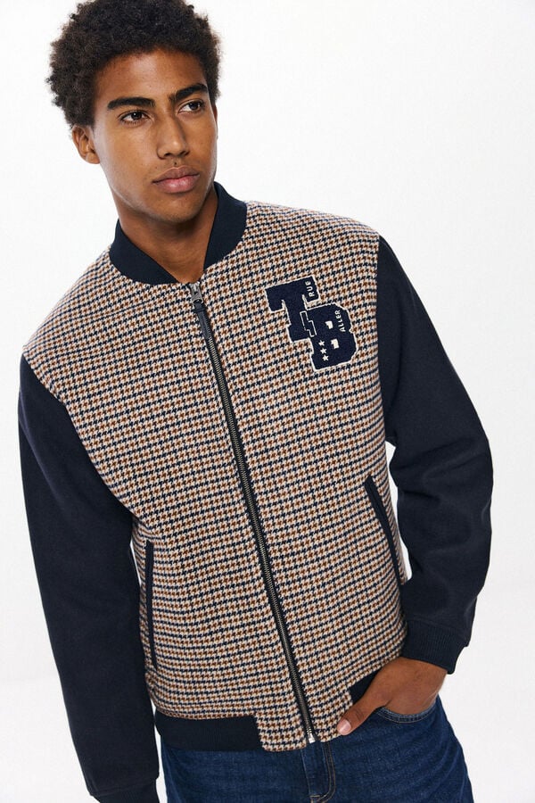 Springfield Bomber combinada varsity cuadros azul
