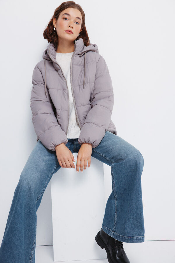 Springfield Chaqueta acolchada capucha poli&eacute;ster reciclado kaki