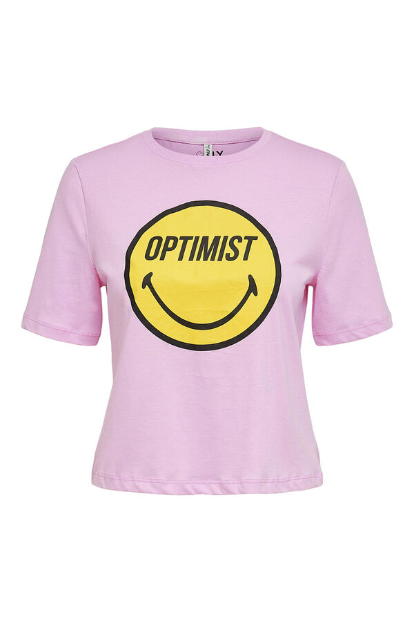 Springfield Camiseta Smiley morado