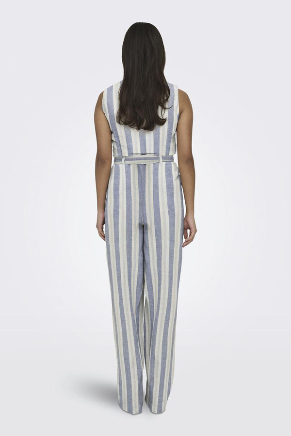 Only Macac&atilde;o comprido linho azul