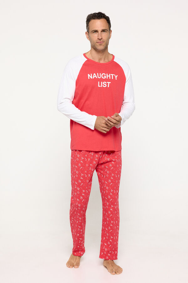 Brave Soul Set de pijama largo rojo