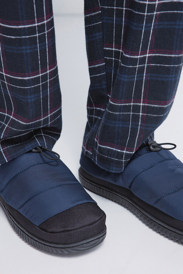 Springfield Chinelos de quarto de nylon acolchoado azul