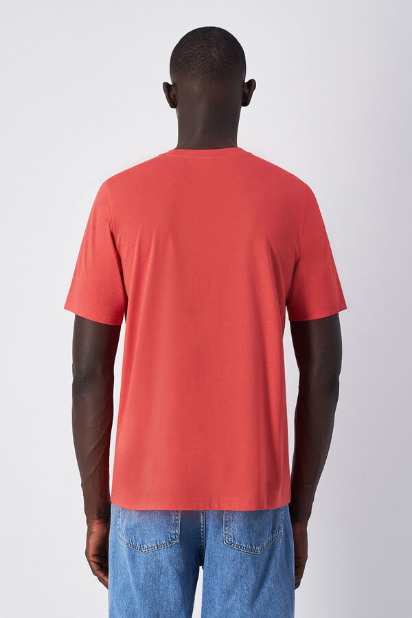 Champion Camiseta masculina de algod&atilde;o vermelho