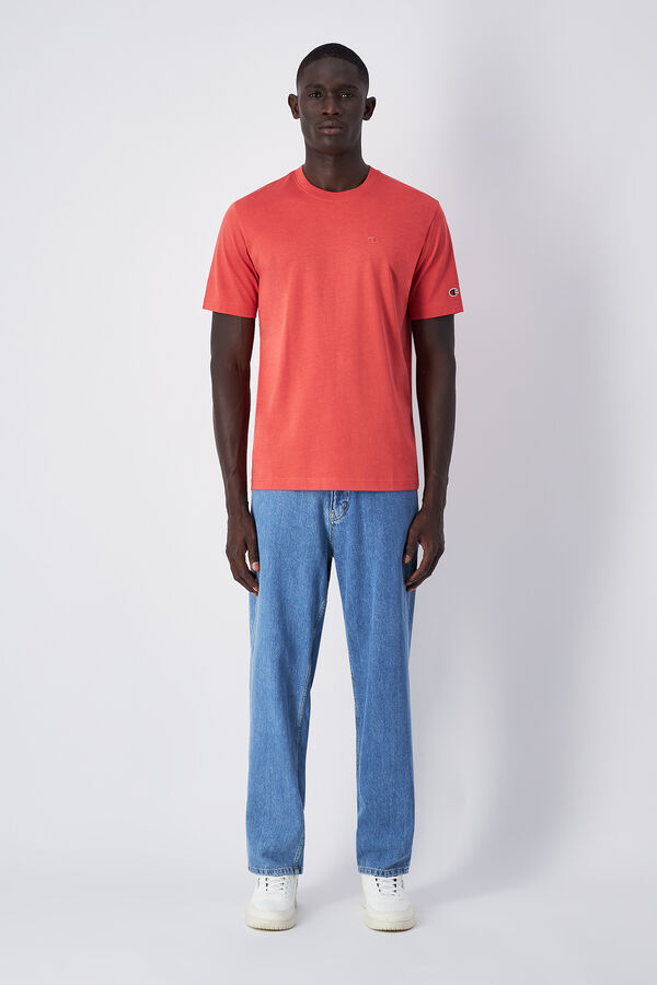 Champion Camiseta masculina de algod&atilde;o vermelho