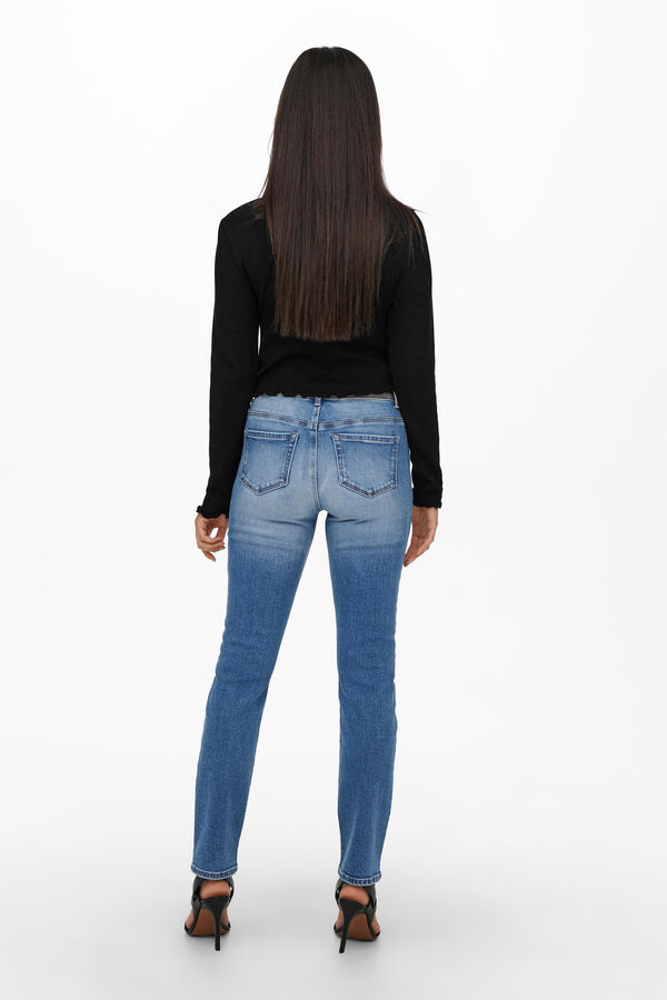 Only Crop top canal&eacute; negro