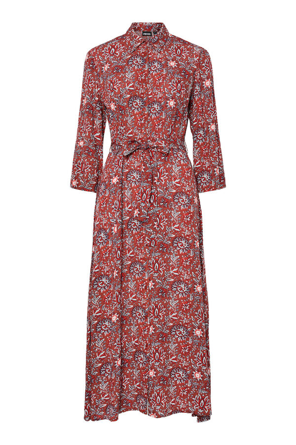 Pieces Vestido camisero rojo