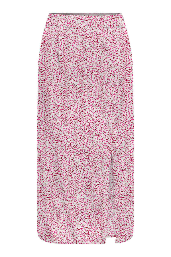Only Falda midi rosa