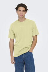 Only & Sons Camiseta manga corta amarillo