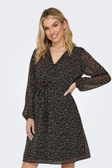 Only Vestido curto de gaze cru