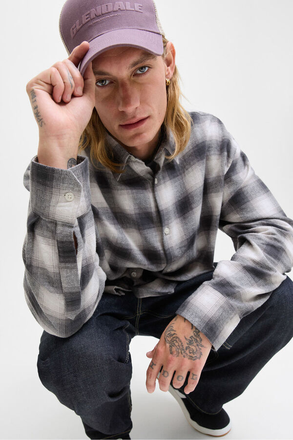 Jack & Jones Camisa cuadros negro