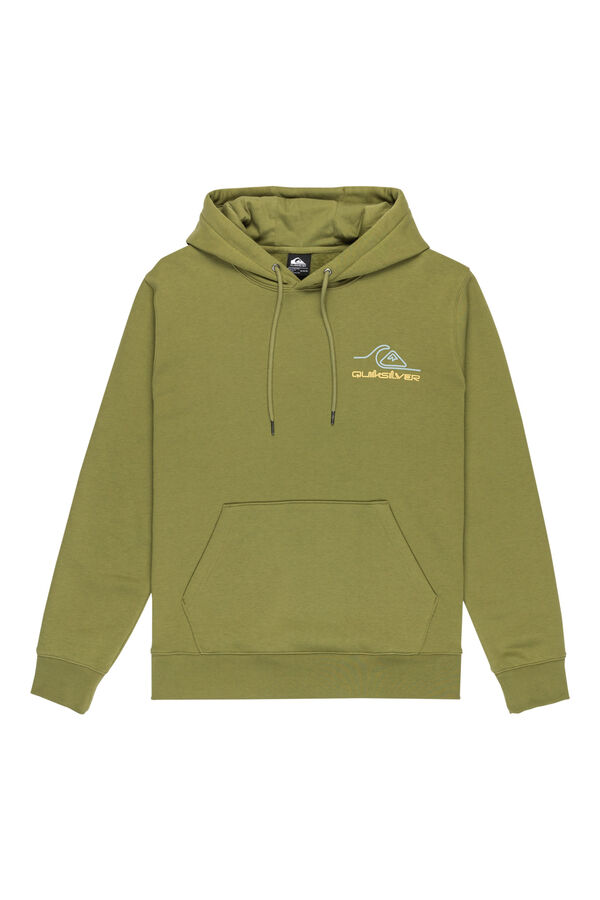 Quiksilver Light Waves - Sudadera con capucha para hombre kaki