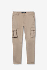 Tiffosi Pantalón Cargo Comfort Fit beige