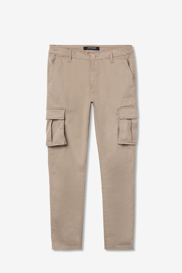 Tiffosi Pantalón Cargo Comfort Fit beige