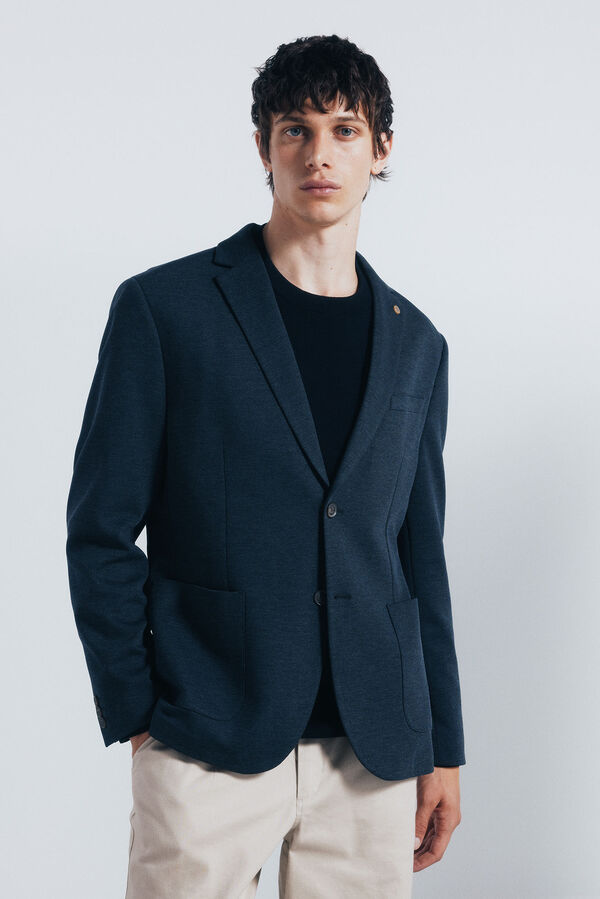 Springfield Blazer ojo de perdiz azul