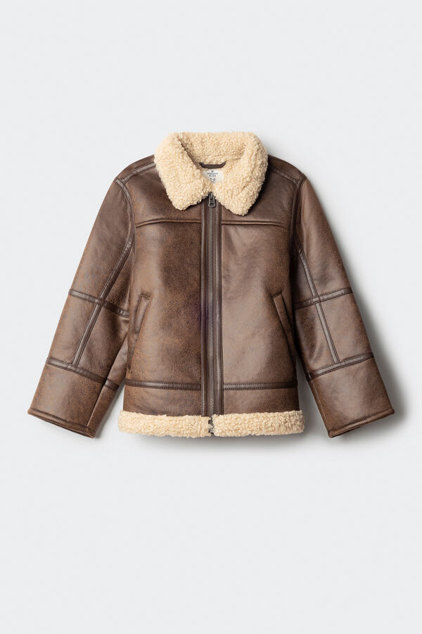 Springfield Kids Casaco aviador infantil cru