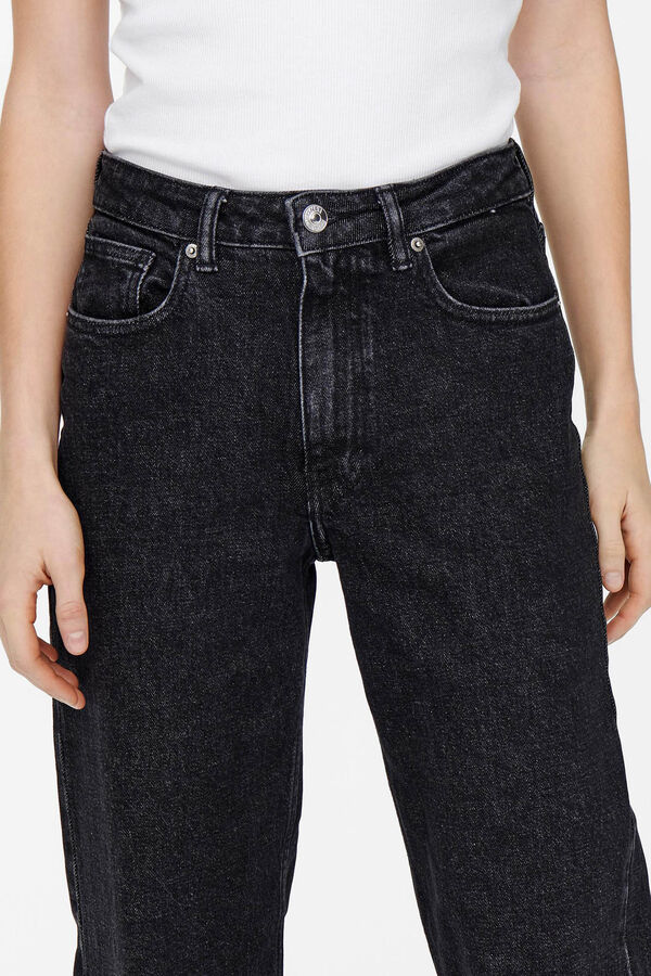 Only Jeans Wide Leg preto