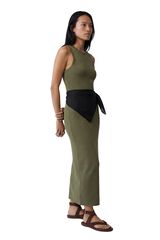 Koton Vestido justo brilhante estampado