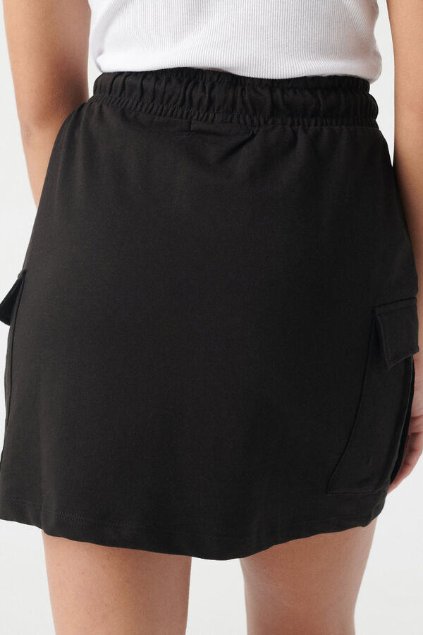 Inside Falda Mini Cargo negro