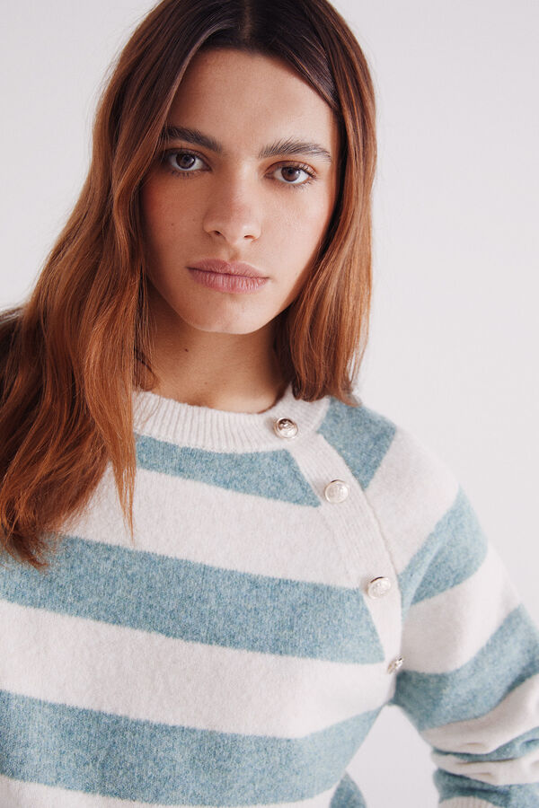 Springfield Camisola riscas kodak verde