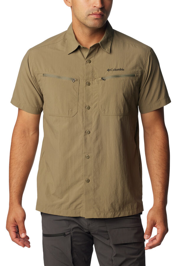 Columbia Camisa para homem de manga curta Columbia Mountaindale&trade; Caqui escuro