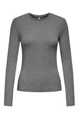 Only Su&eacute;ter manga larga gris