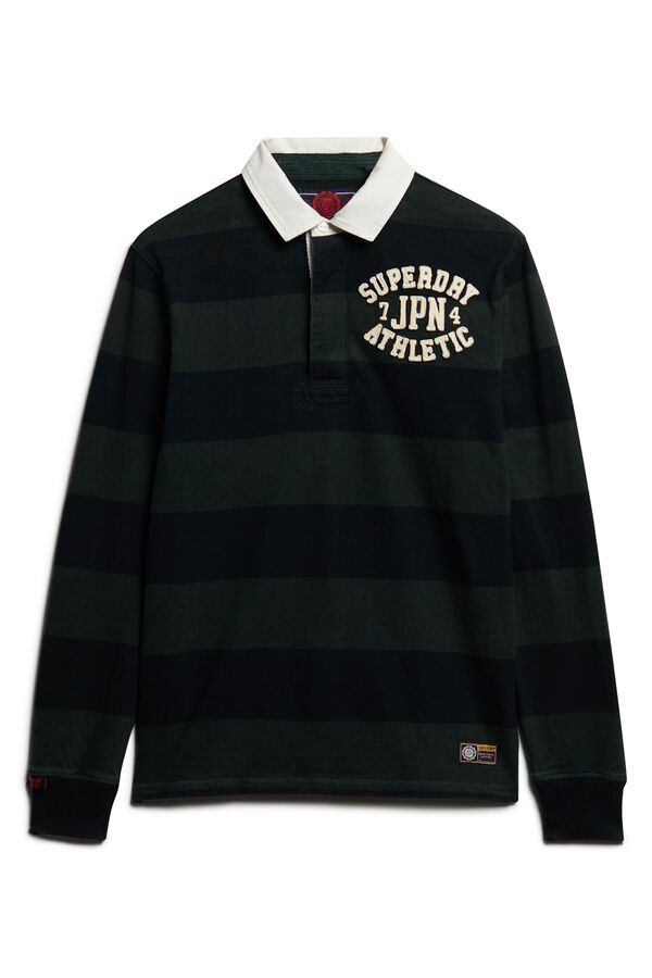 Superdry Camiseta De Rugby Manga Larga estampado