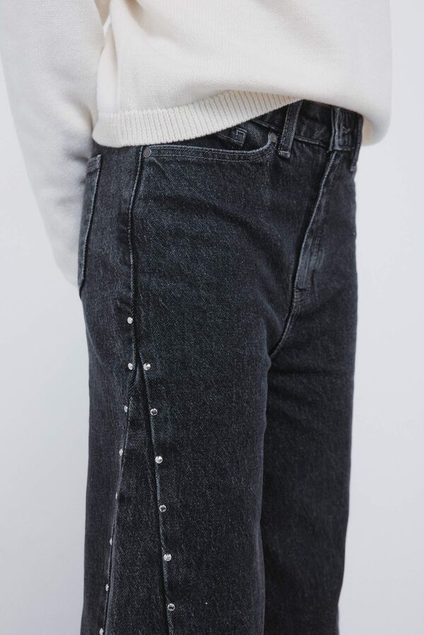 Springfield Kids Cal&ccedil;a jeans culotte com denim para menina cinzento