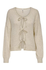 Only Cardigan com la&ccedil;os branco