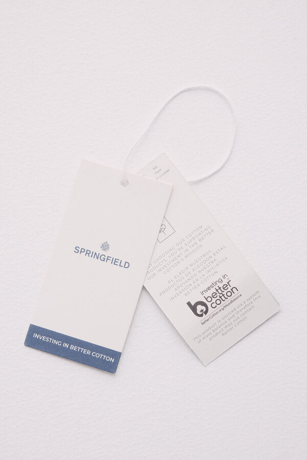 Springfield T-shirt estampagem bot&otilde;es ombro estampado