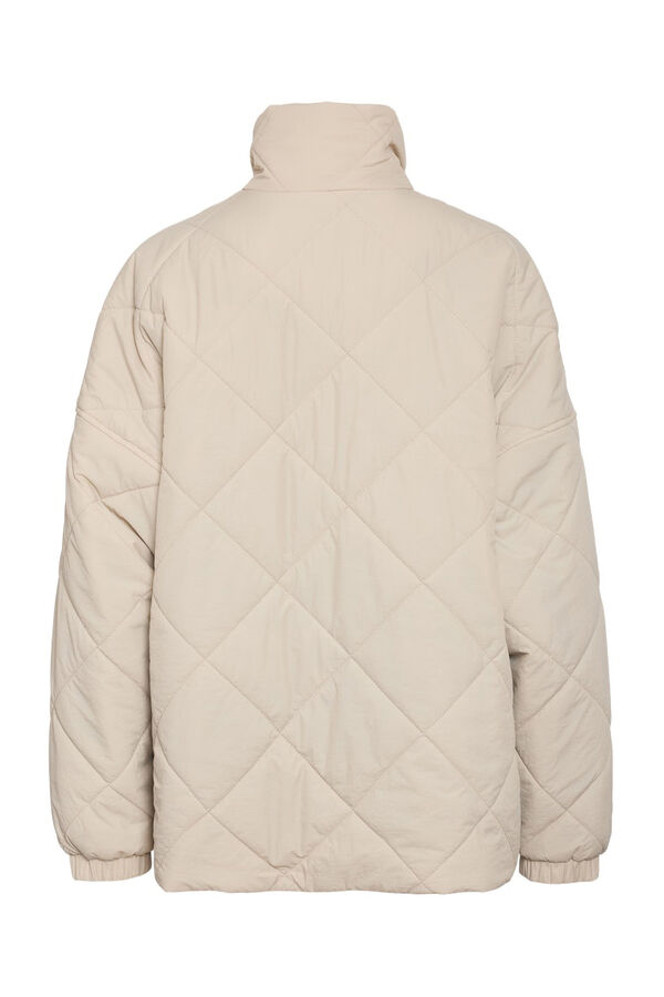 Noisy May Chaqueta quilted cremallera gris
