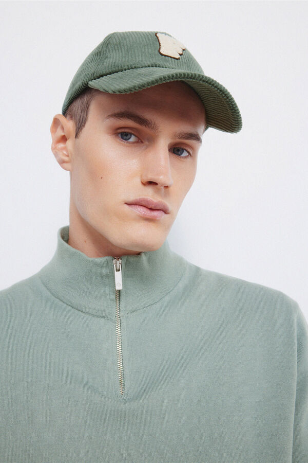 Springfield Camisola Milano com fecho-&eacute;clair verde